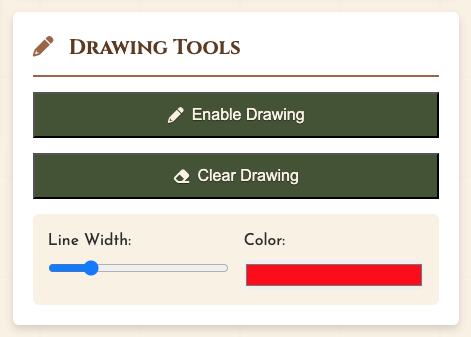 Drawing tools