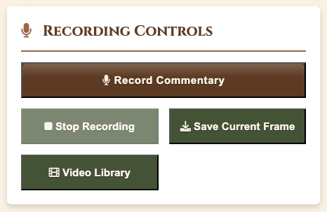 Recording interface
