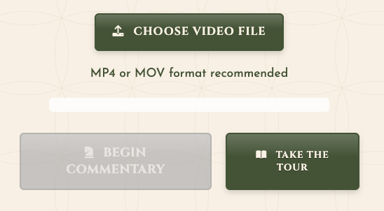 Upload interface